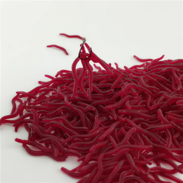 100PCS%20Soft%20Lure%20Bass%20Bream%20Bloodworm%20Fishing%20Earthworm%20Worm%20Rubber%20Red%20Worms%20Baits%20Fishy%20Smell%20Realistic%20Tackle%20-%20Image%205