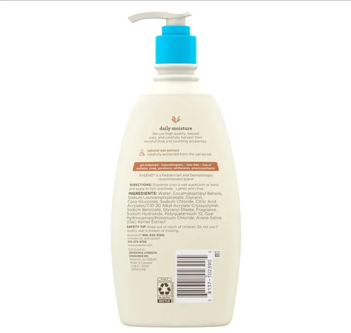 Aveeno%20Baby%20Daily%20Moisture%20Gentle%20Body%20Wash%20&%20Shampoo%20with%20Oat%20Extract,%202-in-1%20Baby%20Bath%20Wash%20&%20Hair%20Shampoo%20532ml%20-%20Image%206