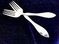 Stain less steel dinner forks 6 pieces. 