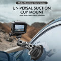 Car Suction Cup Phone Action Camera Holder 1/4 Inch Action Camera Dash Cam Phone Car Mount Suitable for DJI/Shadowstone Insta360.