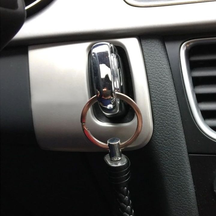 Car Styling Keyhole Decorative Frame Cover Strip Trim Stainless Steel Sticker for Audi A4 B8 A5 8T S5 Auto Interior Accessories