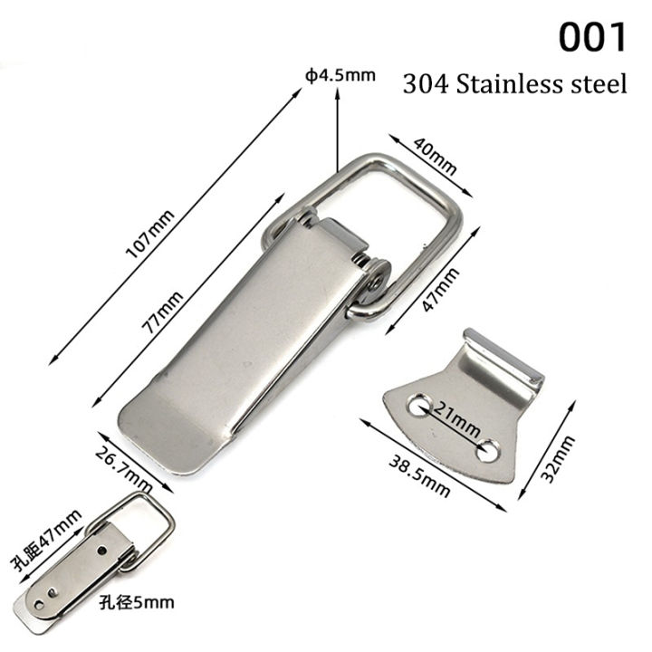 Spring Loaded Crate Lock 6PCS Toggle Latches Spring Loaded Clamp Clip Case Box Latch Catch ...
