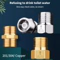 Male Female Check Valve One Way Non-return Valve Water Heater Toilet Water Pipes. 