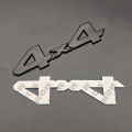 3d Metal Red Chrome Black Logo 4X4 Emblem Letters Decal Car Rear Trunk Badge for Toyota Tundra 4x4 Sticker Adhesive Accessories.