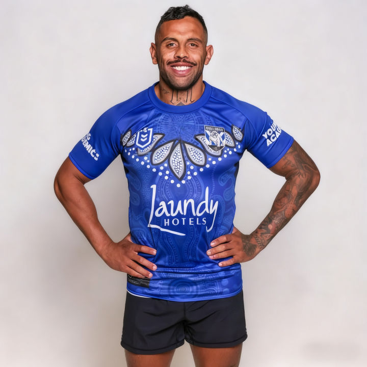 Summer Men's Bestseller Canterbury-Bankstown Bulldogs Rugby Training T-shirt, A Breathable Sports Top for Both Men and Women