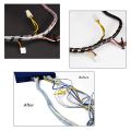 "Spiral Cable Wrap Wire Organizer  Flexible Plastic Sleeve for Cable Management. 