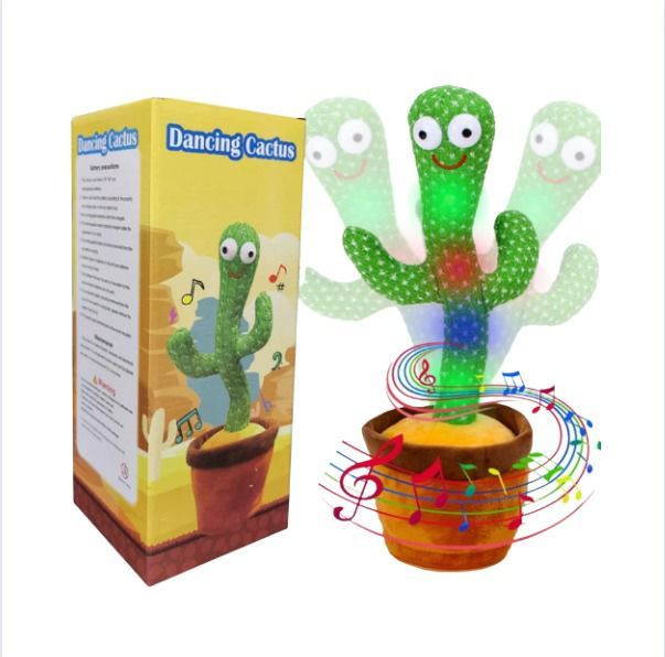 Wiggly Dancing Cactus Rechargable Dancing Cactus Toy Polish.