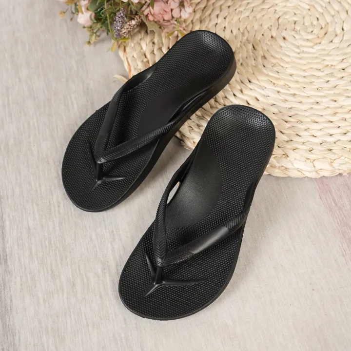Women's%20Summer%20Casual%20Fashion%20Waterproof%20Non-Slip%20Breathable%20Comfort%20Slip-On%20Solid%20Color%20Round%20Toe%20Flip-Flops%20-%20Image%207