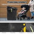 Large Stroller Cover Bag for Air Train Travel 420D Oxford Cloth Waterproof Gate Check Stroller Storage Bag with Adjustable Strap.
