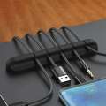 Flexible USB cable organizer cable Winder management clip holder for mouse keyboard earphone. 