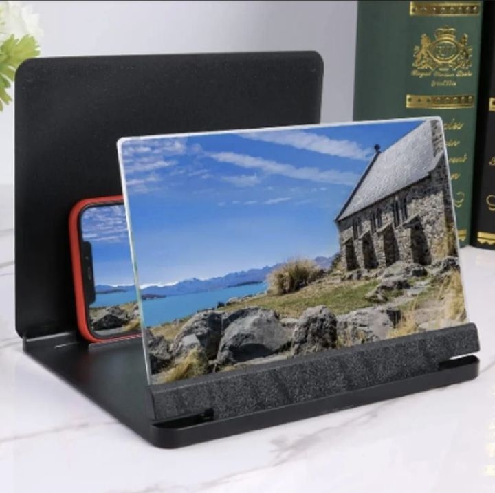 Glass Magnifier Mobile Accessories Mobile Phone Screen Amplifier Foldable Glass For Android and iOS