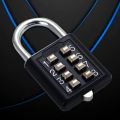 8 Digits Password Code Outdoor Combination Padlock Waterproof Zinc Alloy Suitcase Travel Luggage Anti-thieft Keyed Smart Lock.