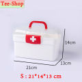 Nurse's Box, Multi-Purpose Box Common Household Medicine Box, Medicine Storage Box, First Aid Box Easy to Store and Organize, Clear, Two-Layered.. 