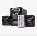 Kisonli U-2500BT USB 2.1 Portable Computer Speaker With FM Black. 