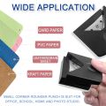 4mm Radius Corner Rounder Punch Paper Corner Rounder Paper Hole Cutter for Photo Paper,Black.
