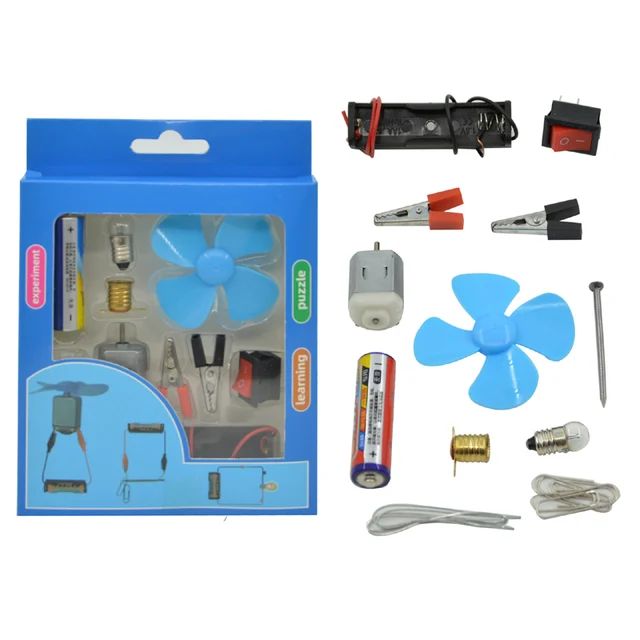 Kids Electric Circuit DIY Physics Experiment Kit School Science Light ...