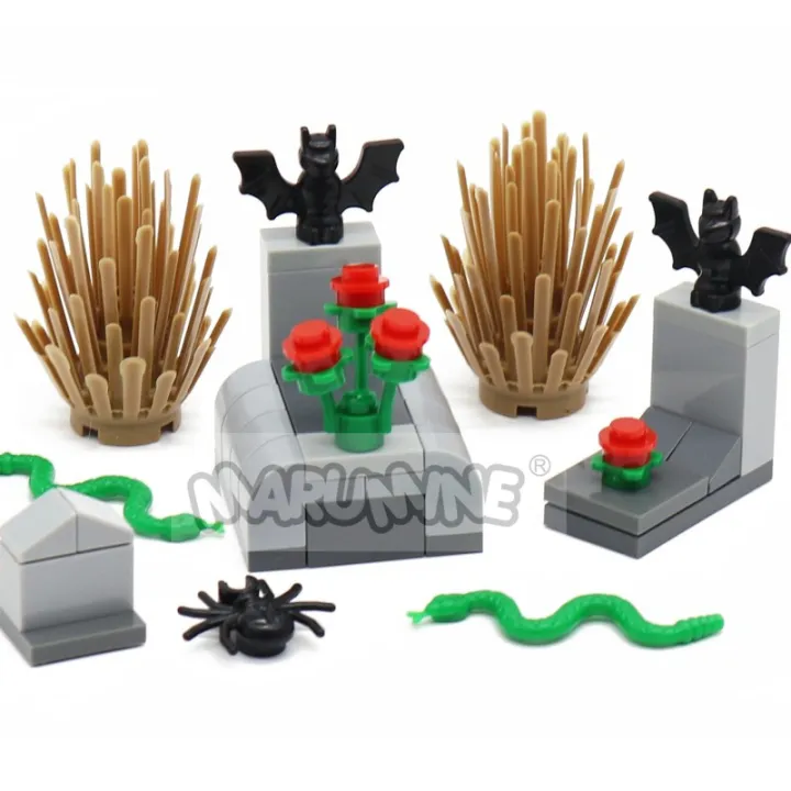 Marumine%20111pcs%20Halloween%20Building%20Blocks%20Set%20MOC%20Bricks%20Model%20Kit%20Tomb%20Graveyard%20Accessories%20Parts%20Compatible%2030103%2030238%2030115%20-%20Image%203