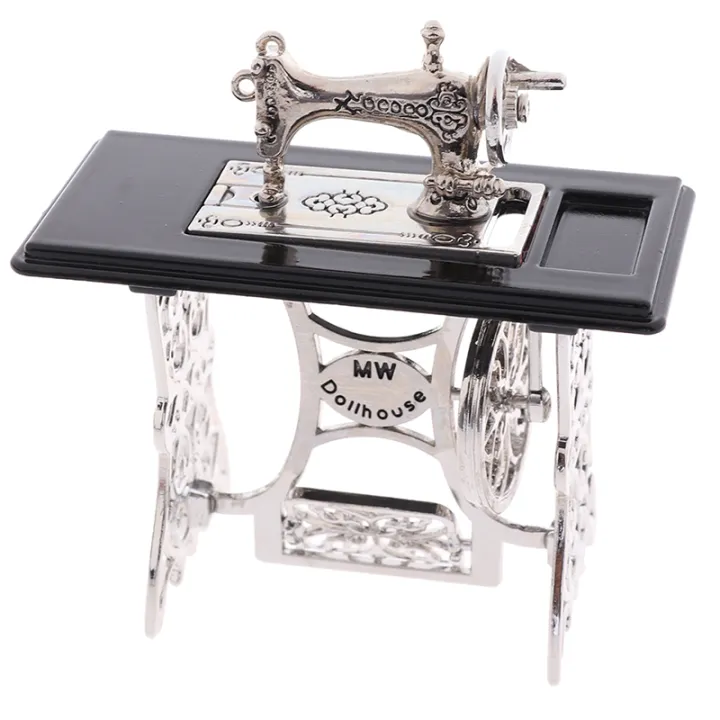 1:12%20Dollhouse%20Decor%20Miniature%20Furniture%20Wooden%20Sewing%20Machine%20for%20Dolls%20House%20Toys%20-%20Image%207