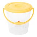 Phoenix Transparent Pail Bucket 10L, 28cm Diameter, 28cm Height,200g,Multipurpose durable plastic bucket, with ergonomic handle for easy lifting,Quality plastic material. 