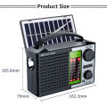 Portable Radio AM FM Rechargeable Shortwave Radios Battery Powered Full Waves support USB TF MP3 Player with Bluetooth Speaker.