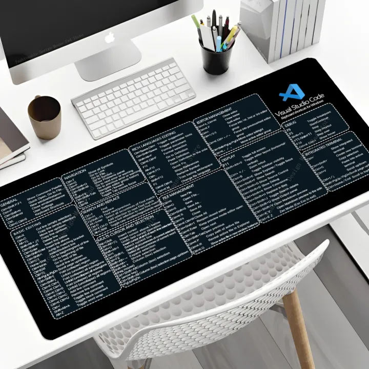 Visual%20Studio%20Code%20Keyboard%20Shortcuts%20For%20Windows%20Mouse%20Pad%20Desk%20Mat%20Cheat%20Sheet%20Mousepad%20Office%20Users%20Software%20Web%20AI%20Engineer%20-%20Image%202