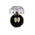 1 Pair Vampire Teeth Fangs Dentures Props Halloween Costume Props False Teeth Solid Glue Denture Adhesive Halloween Party Decor.