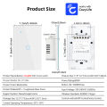 US WiFi Smart,Touch Light Switch,Works with Alexa  Home,Neutral Wire Required,1/2/3 Gang,100-240V,CozyLife App Control lightify. 