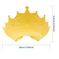 Baby Shower Cap, Shower Cap for Kids 0-9 Years, Adjustable Silicone Crown with Eye & Ear Protection, Waterproof Bathing Hat for Washing Hair. 
