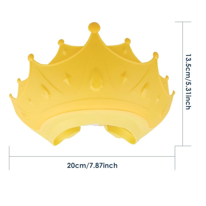 Baby%20Shower%20Cap,%20Shower%20Cap%20for%20Kids%200-9%20Years,%20Adjustable%20Silicone%20Crown%20with%20Eye%20&%20Ear%20Protection,%20Waterproof%20Bathing%20Hat%20for%20Washing%20Hair%20-%20Image%202