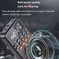 Portable FM Mini Radio Dual Antenna Pocket Radio Receiver Bluetooth 5.0 Speaker TF Card Music Player with LED Flashlight. 