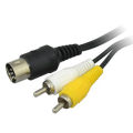 AV Cable Audio Video Cable RCA Cord For SEGA Mega Drive 1 For Genesis 1 1.8 Meters. 