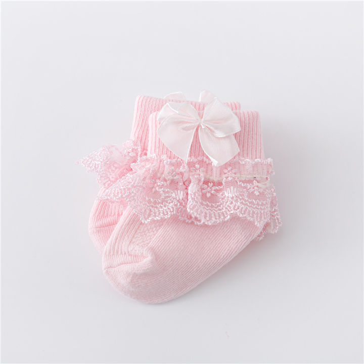 Lawadka%200-24Month%20Newborn%20Baby%20Socks%20For%20Girls%20Cotton%20Lace%20Infant%20Girls%20Sock%20Princess%20Bow%20Toddler%20Baby%20Girls%20Socks%20Spring%202024%20-%20Image%204