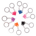 2Pcs Cute Love Heart Brick Keychain for Couples Friendship Women Men Girl Boy Elements Key Ring Birthday Jewelry Gift. 