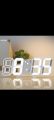 Multi-Functional Modern Design 3D LED Digital Clock. 