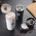 Best Quality Caka Coffee Cup 304 Stainless Steel Insulated Travel Thermos Coffee Mug Leak Proof Premium Vacuum Flask Airtight Screw Lid and flip Lock for Hot/Cold Beverage Insulated Tea Coffee Mug (300ml. 