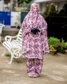 Ladies free size long khimar and plazzo set for regular use. 