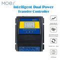 Automatic ATS Dual Power Transfer Switch Solar Charge Controller 12-48V DC/110V-220V AC for Hybrid Solar Wind System On/Off Grid. 