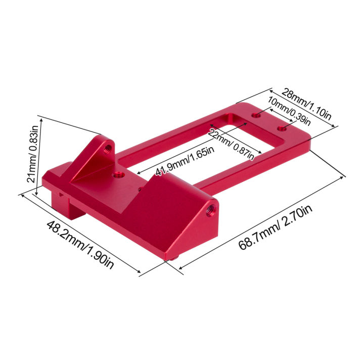 CNC%20Aluminum%20Front%20Axle%20BAT%20Servo%20Mount%20for%201/10%20SCX10%20III%20AR45P%20Portal%20Axle%20LCG%20Chassis%20Low%20Center%20of%20Gravity%20Servo%20Bracket%20-%20Image%203
