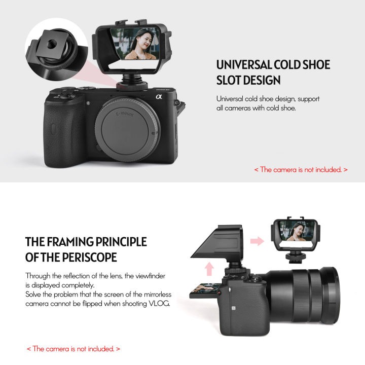 Andoer%20Camera%20Selfie%20Vlog%20Flip%20Up%20Mirror%20Screen%203%20Cold%20Shoe%20for%20%20A6000/A6300/A6500/A72/A73%20%20Z6/Z7%20Mirroless%20Cameras%20-%20Image%205