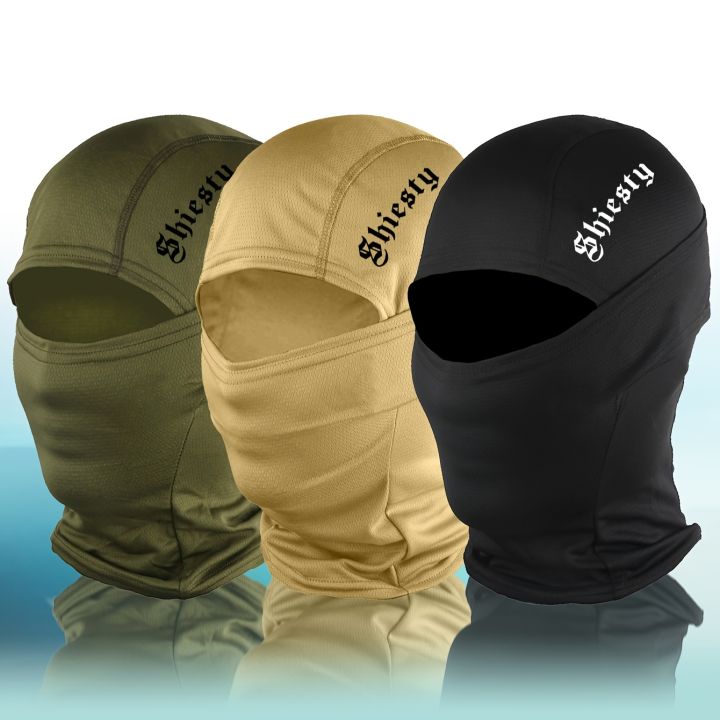 3pcs/2pcs/1pc English Letter Print Men's and Women's Balaclava Single Hole Full Face Neck Protection Mask Suitable for Outdoor