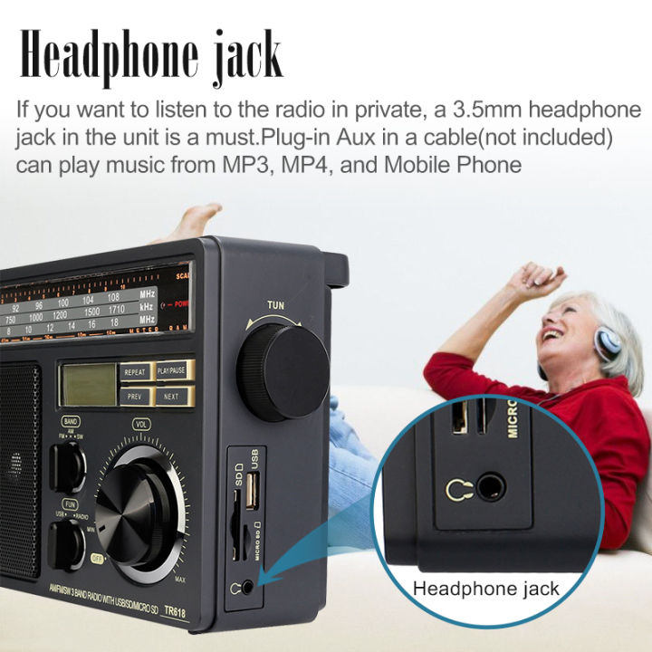 RETEKESS%20TR618%20AM%20FM%20SW%20Portable%20Radio%20with%20Digital%20MP3%20Player%20Support%20Micro%20SD%20and%20USB%20Loud%20Volume%20Big%20Speaker%20for%20Home%20Elder%20-%20Image%205