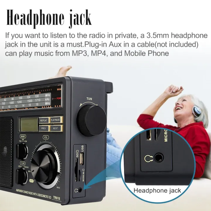 RETEKESS%20TR618%20AM%20FM%20SW%20Portable%20Radio%20with%20Digital%20MP3%20Player%20Support%20Micro%20SD%20and%20USB%20Loud%20Volume%20Big%20Speaker%20for%20Home%20Elder%20-%20Image%205