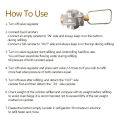 Gas Saver Plus Gas Burner Adapter Aluminum Alloy Convertor Shifter Refill Flat Tank Conversion Adapter Camping Gas Adaptor Valve. 