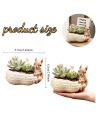 Set of 2 donut vase with mini squirrel pot , mini horse,mini sheep l asthetic home decor piece l decoration piece with FREE CHARMING GIFT 🎁. 