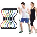 Figure 8 Power Resistance Band High Quality Yoga stretching bands Yoga Gym Fitness pulling rope For Women and men Exercise Gym Fitness Bands Resistance Loop For Back Shoulder. 