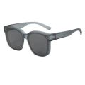 Fit Over Glasses Men Women UV400 Wear Sunglasses Foldable Myopia Glasses Cover Sunglasses.