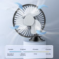 SEAMETAL Suction Cup Car Fan 360° Rotatable USB Interface Low Noise 3-Speed ​​Control Powerful Cooling Fan for Car Home Office. 