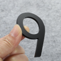 7cm (0-9) 3D effect small acrylic doorplate, email number, with adhesive backed home address recognition number board,. 