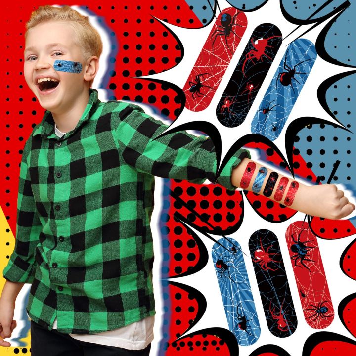30/50pcs%20Cartoon%20Cute%20Spider%20Band%20Aid%20Wound%20Dressing%20Patch%20Plaster%20Skin%20Tape%20First%20Aid%20Disposable%20Breathable%20Adhesive%20Bandages%20-%20Image%203