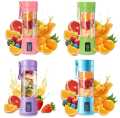 USB Rechargeable Juicer Blender  mixer 6 Blades  380 ml Electric Blender Mini Portable machine. 
